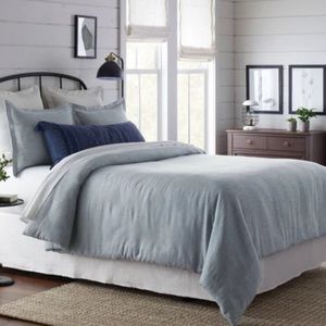 Hearth & Hand Bedding - hearth & hand magnolia blue TWILL COMFORTER SET Hearth & Hand Bedding - hearth & hand magnolia blue TWILL COMFORTER SET